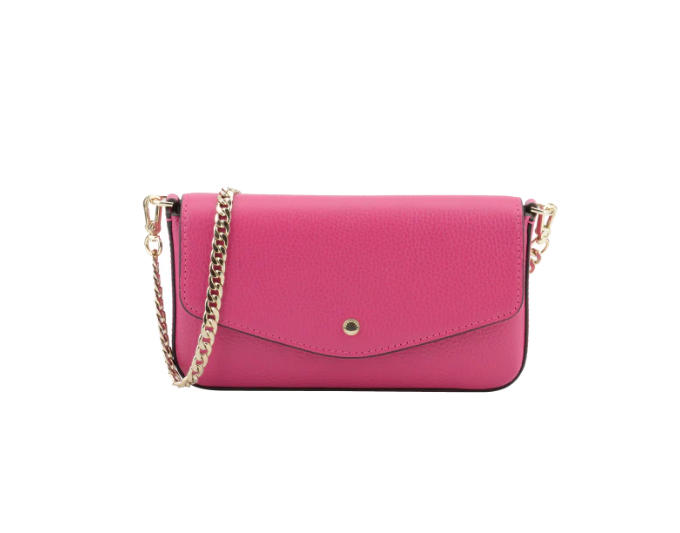 Pourchet Cowhide Skinnclutch - Rosa
