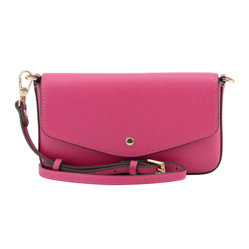 Pourchet Cowhide Skinnclutch - Rosa