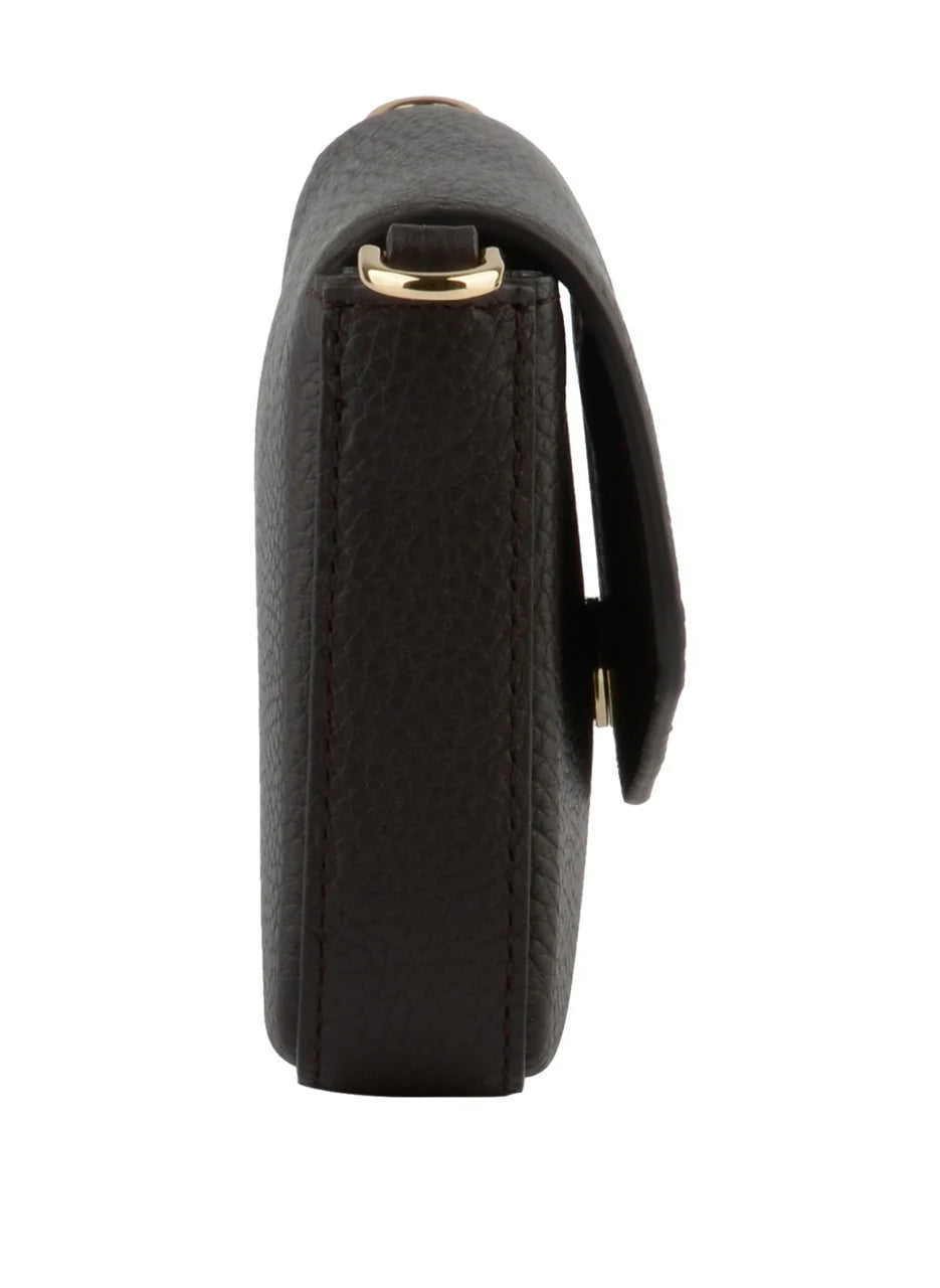 Pourchet Cowhide Skinnclutch - Brun