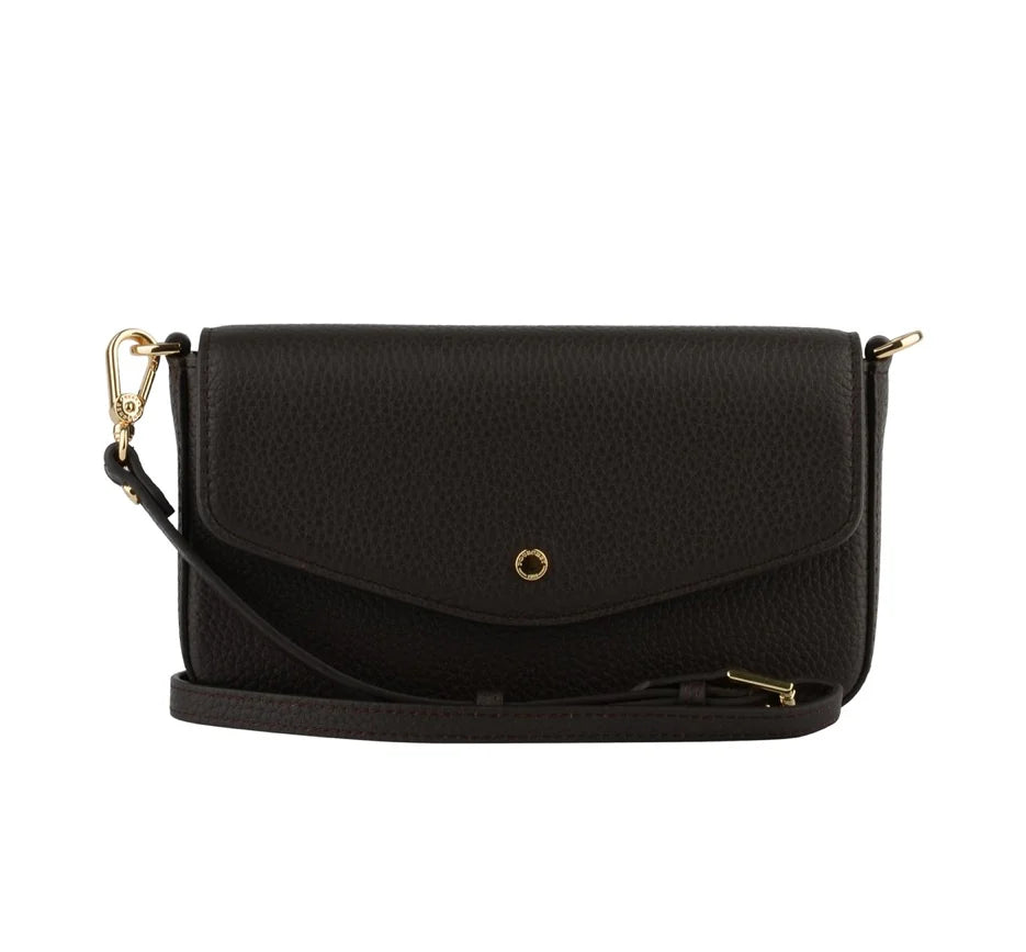 Pourchet Cowhide Skinnclutch - Brun