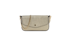 Pourchet Cowhide Skinnclutch - Gull
