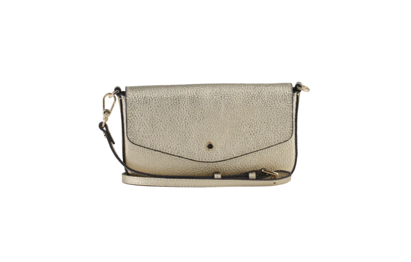 Pourchet Cowhide Skinnclutch - Gull