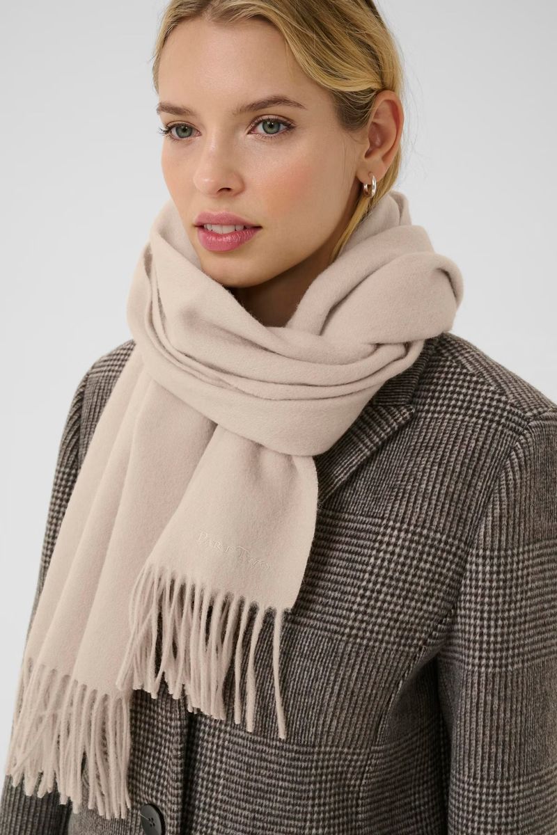 Part Two Kitha Wool Scarf - Beige 