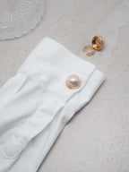 Button ornament Classic Pearl 1 pc