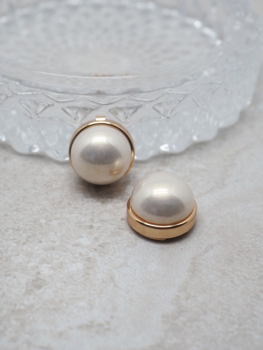 Button ornament Classic Pearl 1 pc