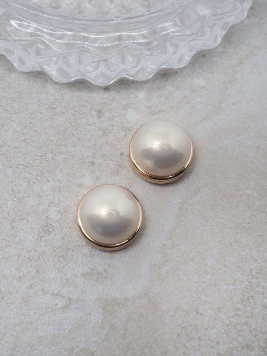 Button ornament Classic Pearl 1 pc