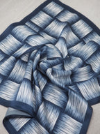 7 Days Silk Scarf Mini Dark Blue